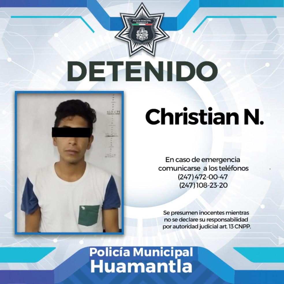 Frustra Policía de Huamantla atraco a negocio